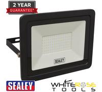 Sealey Extra Slim Floodlight With Wall Bracket 100W SMD LED - LED115