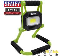 Sealey Floodlight Rechargeable Portable Fold Flat 10W COB LED Lithium-ion