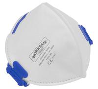 Sealey Fold Flat FFP2 Disposable Dust Masks Pack of 10