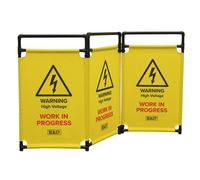 Sealey Folding Safety Barrier For Hybrid/Electric Vehicles