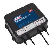 Sealey Four Bank 6/12V 8A (4 X 2A) Auto Maintenance Charger Mbc420