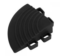 Sealey Anti Slip Polypropylene Corner Floor Tile Black 60mm 60mm Pack of 4