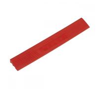 Sealey Anti Slip Polypropylene Male Edging Tile Red 400mm 60mm Pack of 6