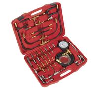 Sealey Fuel Injection Pressure Test Kit With Single High Pressure Gauge Vse212