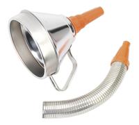 Sealey Funnel FM16F - Metal with Flexible Spout & Filter 160mm
