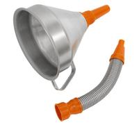 Sealey Funnel Metal With Flexi Spout & Removable Brass Filter 200mm Fm20F