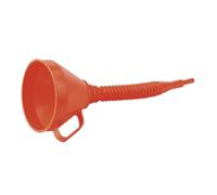 Sealey Funnel With Flexi-Spout & Filter Medium Oil Fuel Resistant 160mm F16F