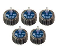 Sealey FW6030405 60 x 30mm Abrasive Flap Wheel on 6mm Shaft 40Grit - Pack of 5