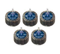 Sealey FW6030405 60 x 30mm Abrasive Flap Wheel with 6mm Shaft 40Grit - Pack of 5