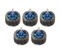 Sealey FW6030605 60 x 30mm Abrasive Flap Wheel with 6mm Shaft 60Grit - Pack of 5