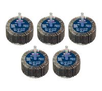 Sealey FW6030805 60 x 30mm Abrasive Flap Wheel on 6mm Shaft 80Grit - Pack of 5