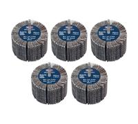Sealey FW8040805 Abrasive Flap Wheel 80 x 40mm 80Grit 6mm Shaft - Pack of 5