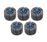 Sealey FW8040ASS Abrasive Flap Wheel 80 x 40mm 6mm Shaft Assorted Grit - Pack