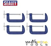 Sealey G-Clamp 150mm Pack of 4 Holder Grip