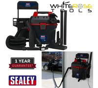 Sealey Garage Vacuum 1500W with Remote Control Wall Mounting Car Cleaner 8m Hose