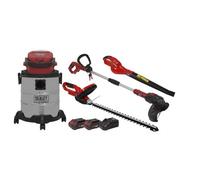 Sealey Garden Power Tool Kit 20V - 2 Batteries Cp20Vcombo3