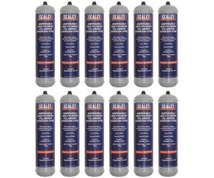 Sealey Gas Cylinder Carbon Dioxide Argon 100G - 12 Pieces Mig/mix/100/12