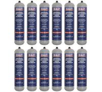 Sealey Gas Cylinder Disposable Argon Portable 100G 12 Pieces Mig/arg/100/12