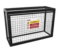 Sealey GCSC419 Gas Safety Cage-4 x 19kg Cylinders, Black