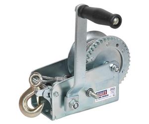 Sealey Geared Hand Winch 900Kg Capacity With Cable Gwc2000M
