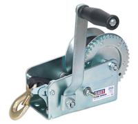Sealey Geared Hand Winch GWW2000M Hardened Steel with Webbing Strap 900kg
