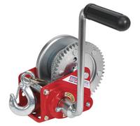 Geared Hand Winch with Brake & Cable 540kg Capacity
