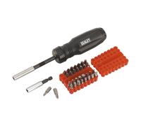 Sealey Ak6498 Gearless Ratchet Screwdriver Set 34Pc