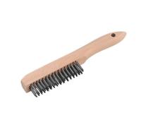 Sealey General Purpose Engineers Wire Brush With Steel Fill Wooden 260mm Wb02