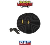 Sealey GH15E Ø17mm Expandable Garden Hose Black 15m Premium