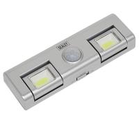 Sealey GL93 Auto 8 LED Light with PIR Sensor, Black