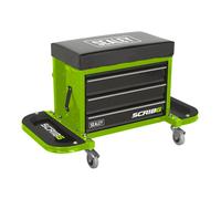 Sealey Mechanic's Utility Seat & Toolbox SCR18G Green
