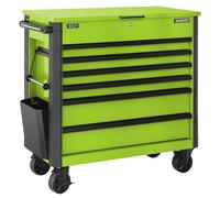 Sealey Green Tool Box Trolley 6 Drawer with Ball Bearing Slides AP366HV