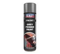 Sealey Grey Primer Paint 500ml For Metals Wood And Plastic SCS029S