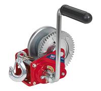 Sealey Geared Hand Winch GWC1200B - Brake & Cable - 540Kg Capacity
