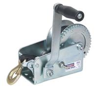 Sealey Geared Hand Winch GWW2000M Hardened Steel with Webbing Strap 900kg