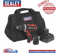 Sealey Hammer Drill/Driver Kit Ø10mm 12V Li-ion CP1201KIT - 2 Batteries
