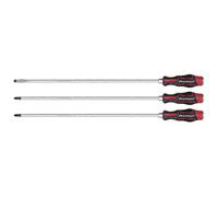 Sealey Hammer-Thru Screwdriver Set 3 Pieces 450mm Chrome Vanadium Steel AK4942