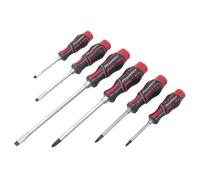 Sealey Hammer-Thru Screwdriver Set Red, 6pc - AK4940
