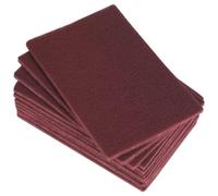 Sealey Abrasive Finishing Pad HP1523M 150 x 230mm Medium Pack of 10 Red