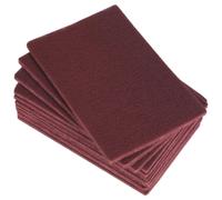 Sealey Abrasive Finishing Pad HP1523M 150 x 230mm Medium Pack of 10 Red