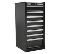 Hang-On Chest 8 Drawer with Ball-Bearing Slides - Black