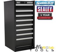Sealey Hang-On Chest 8 Drawer with Ball Bearing Runners - Black Tool Chest