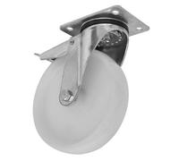 Sealey Hduty Nylon Castor Wheel Swivel W/total Lock 100mm Trade Scw4100Splem