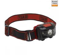 Sealey Head Torch 3W + 2 LED 3 x AAA Cell