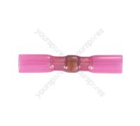 Sealey Heat Shrink Butt Connector with Crimp & Solder, Red - Pack of 25