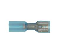 Sealey Heat Shrink Push-On Terminal 6.4mm Female Blue Pack Of 25 Btspf25