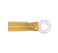 Sealey Heat Shrink Terminal 6.4mm Ring Transparent Yellow - Pack Of 25 Ytsr2564