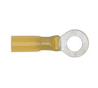 Sealey Heat Shrink Terminal 8.4mm Ring Transparent Yellow - Pack Of 25 Ytsr2584