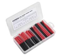 Sealey Heat Shrink Tubing Assortment 180Pc 50 & 100mm Black & Red Hst501Br