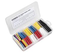 Sealey Heat Shrink Tubing Assortment 190Pc 50mm Mixed Colours Hst50Mc